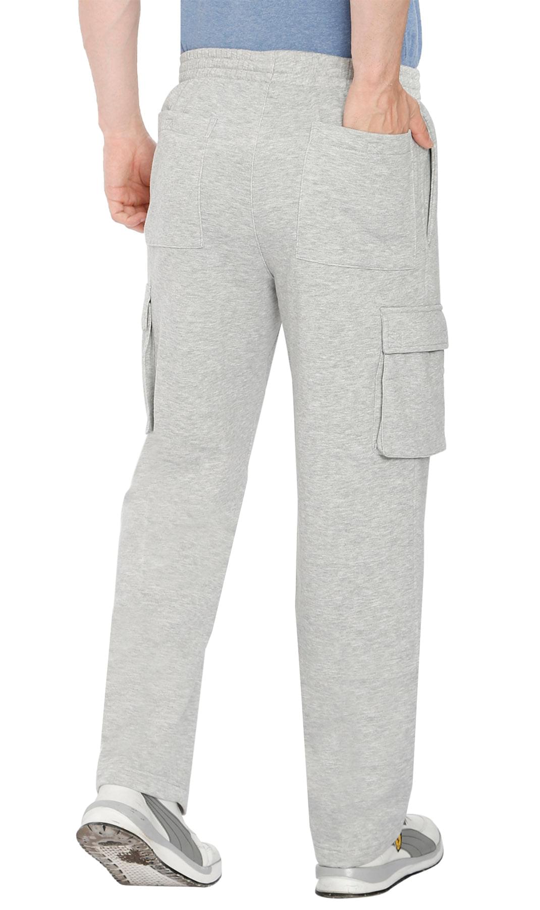 Men's Brushed Fleece Cargo Pants — Pull-On with Inner Drawstring TURTLE BAY APPAREL