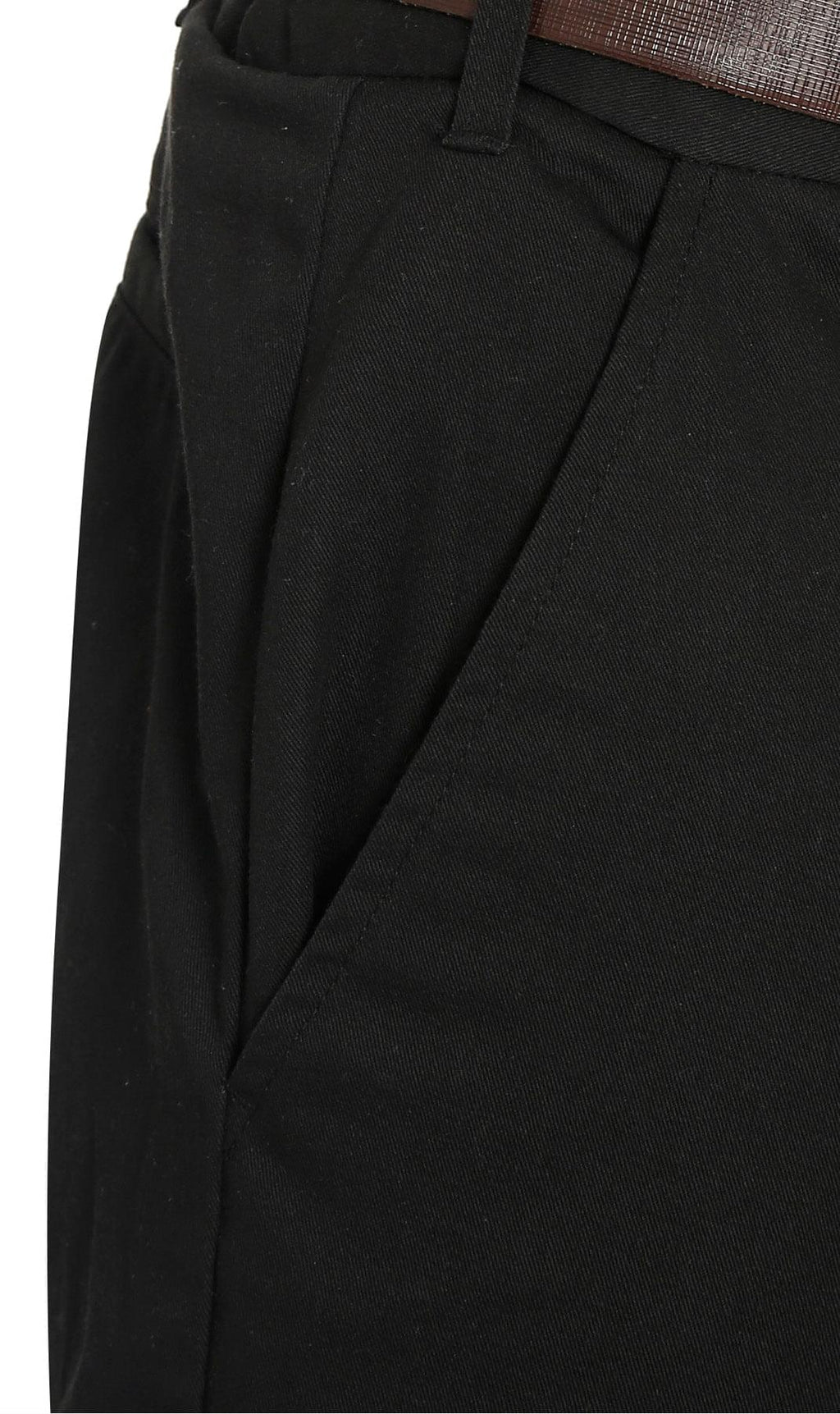 Men's Stretch Waist Chino Pants — Flat Front Hidden Elastic Waistband TURTLE BAY APPAREL