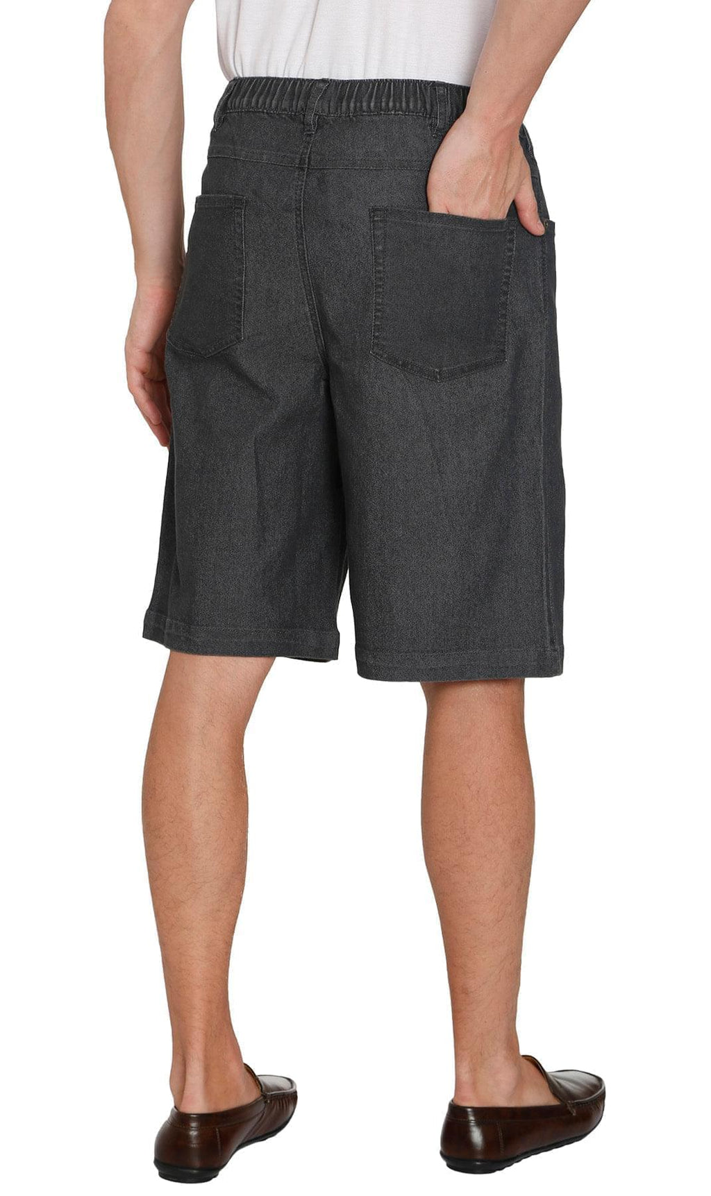 Turtle Bay Pull-On Stretch Denim Shorts — Elastic Waist TURTLE BAY APPAREL