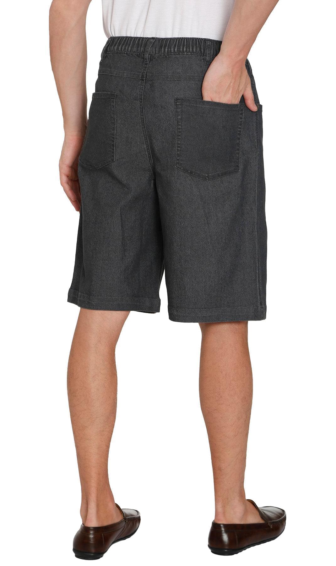 Turtle Bay Pull-On Stretch Denim Shorts — Elastic Waist TURTLE BAY APPAREL