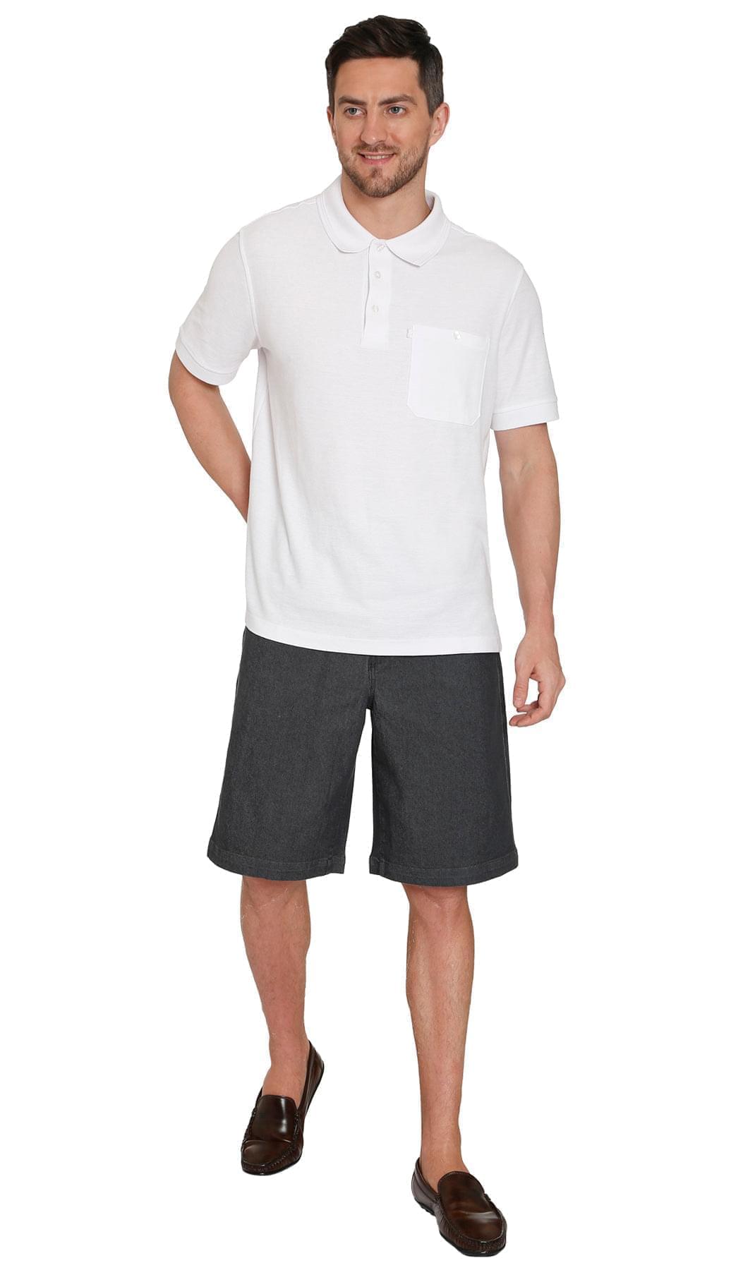 Turtle Bay Pull-On Stretch Denim Shorts — Elastic Waist TURTLE BAY APPAREL