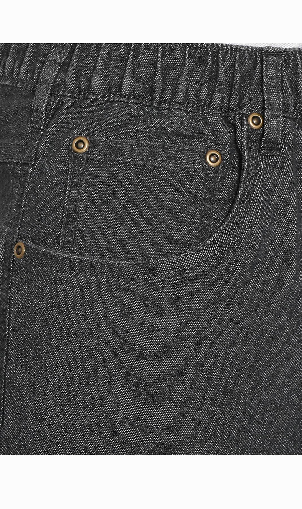 Turtle Bay Pull-On Stretch Denim Shorts — Elastic Waist TURTLE BAY APPAREL