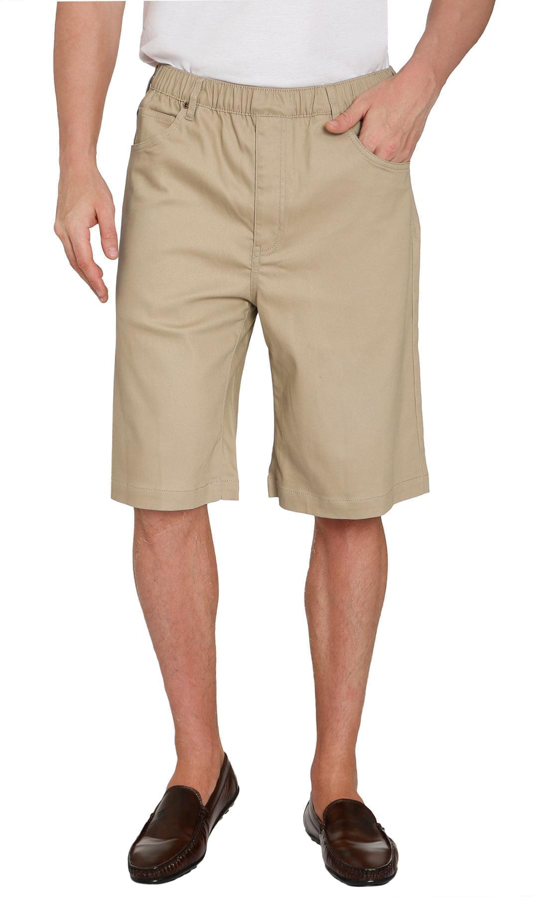Turtle Bay Pull-On Stretch Denim Shorts — Elastic Waist TURTLE BAY APPAREL