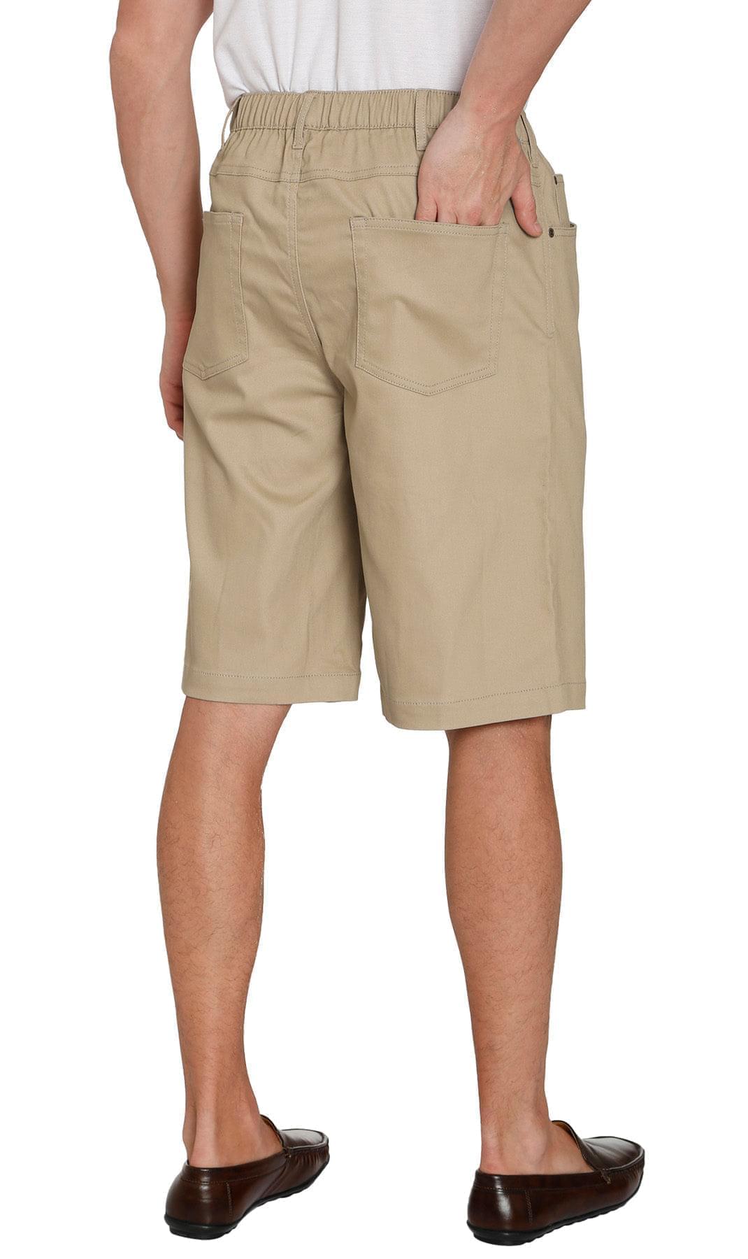 Turtle Bay Pull-On Stretch Denim Shorts — Elastic Waist TURTLE BAY APPAREL
