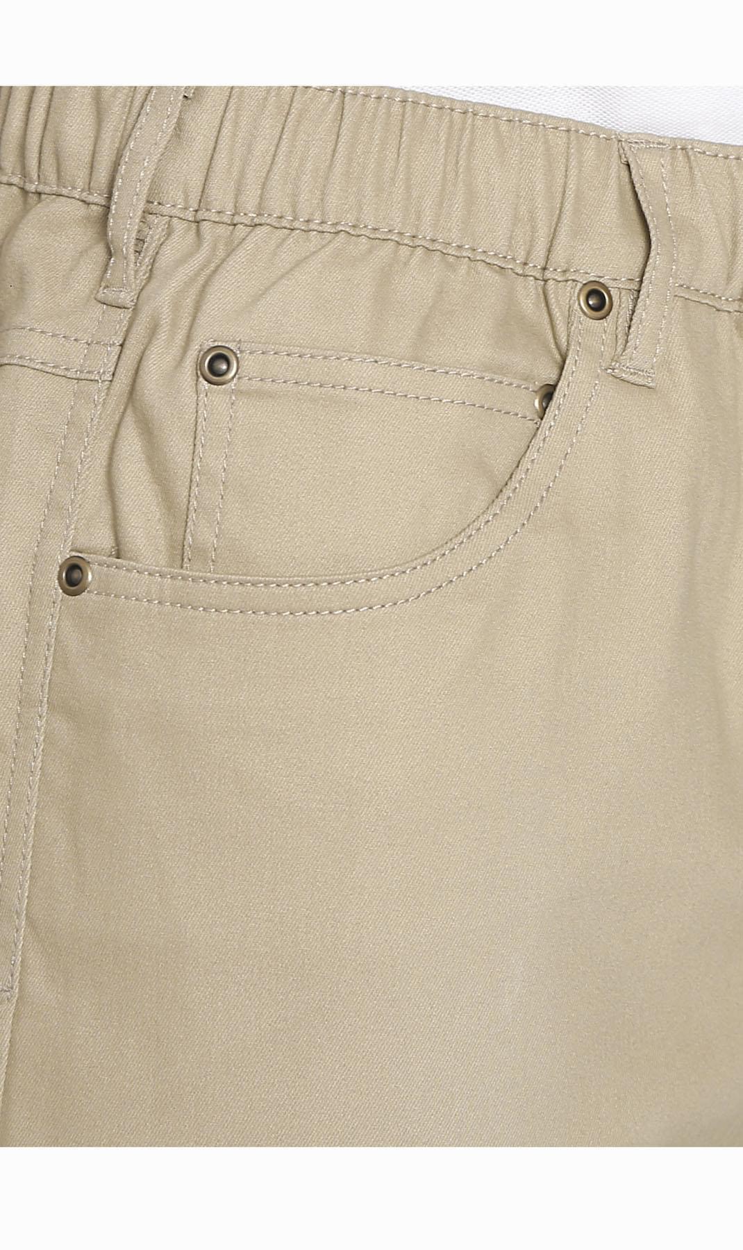 Turtle Bay Pull-On Stretch Denim Shorts — Elastic Waist TURTLE BAY APPAREL