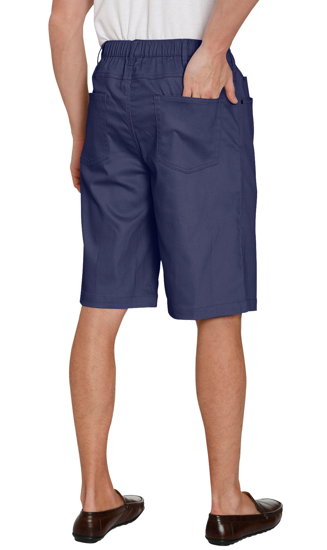 Turtle Bay Pull-On Stretch Denim Shorts — Elastic Waist TURTLE BAY APPAREL