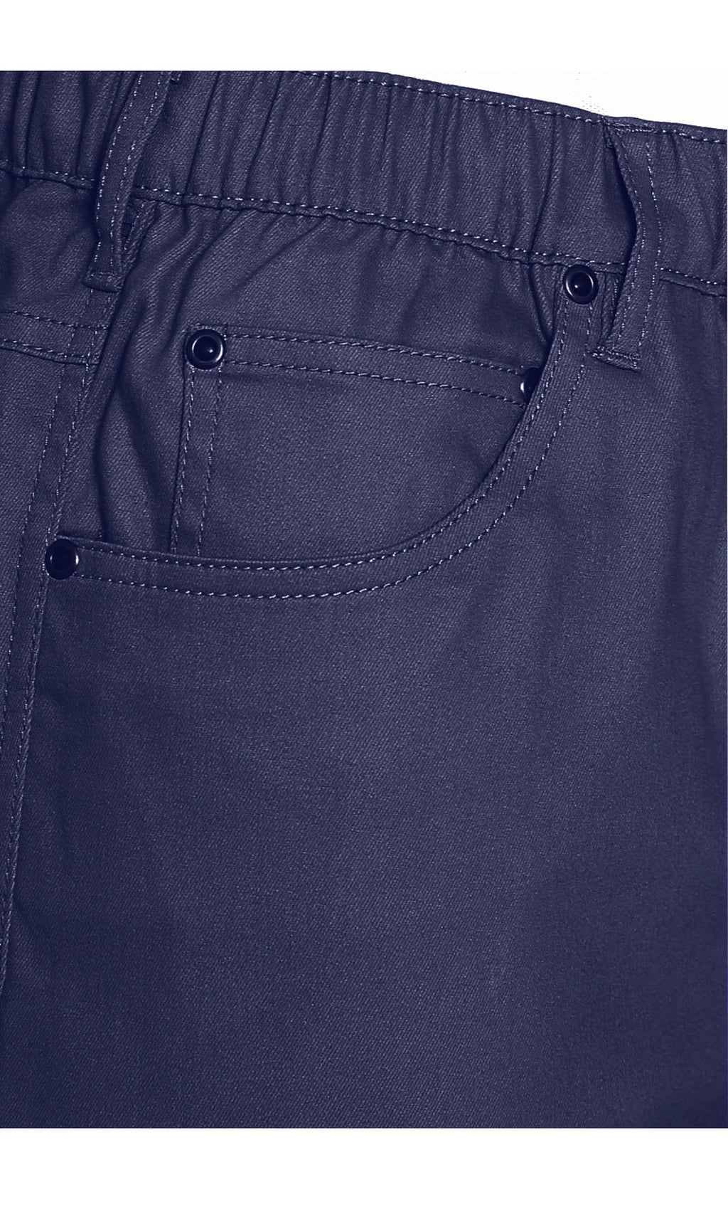 Turtle Bay Pull-On Stretch Denim Shorts — Elastic Waist TURTLE BAY APPAREL
