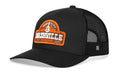 Nashville Music City Trucker Hat  |  Black Cityscape Snapback Haka Hat