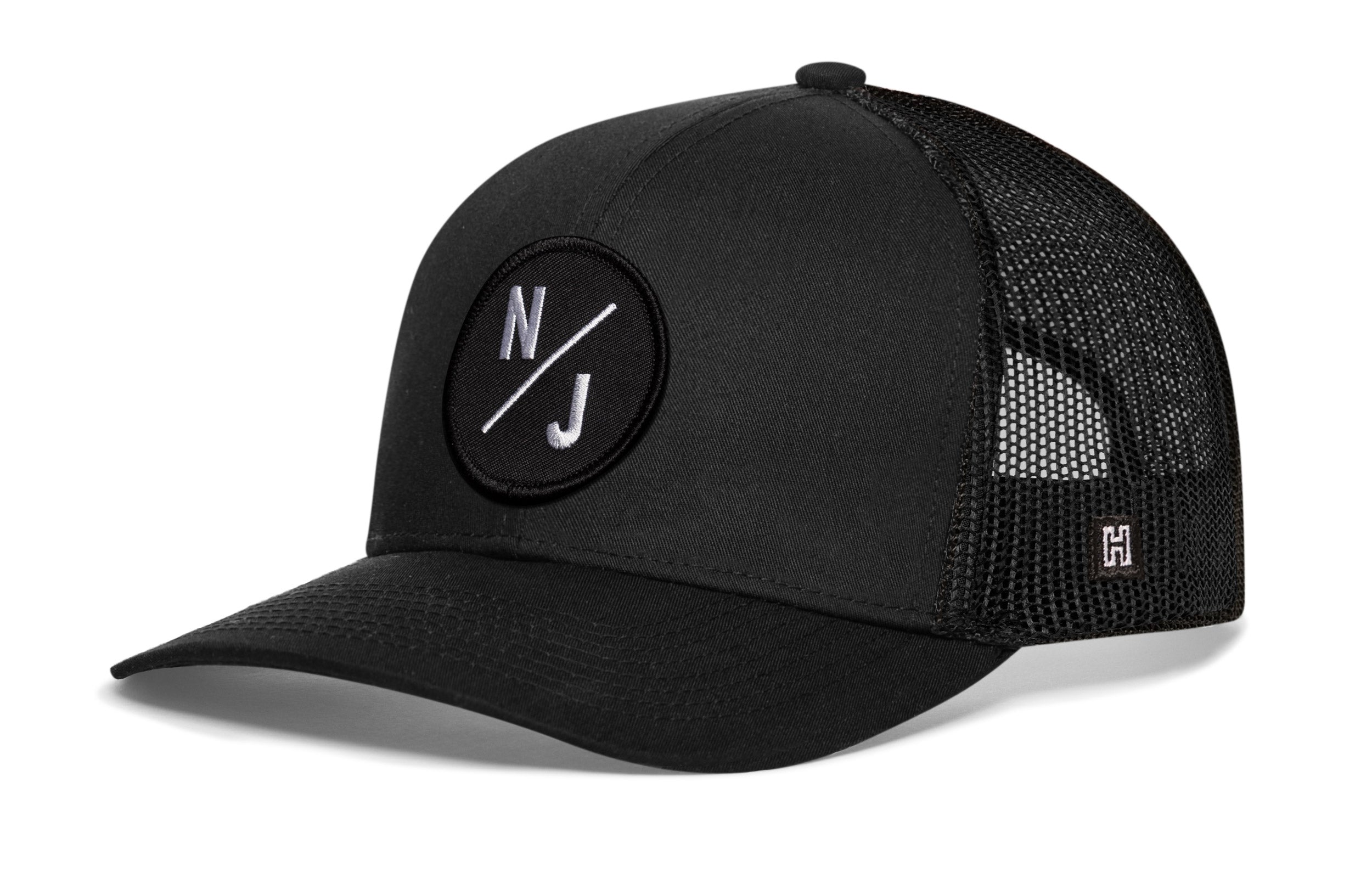 New Jersey Trucker Hat — Black NJ X Snapback Haka Hat
