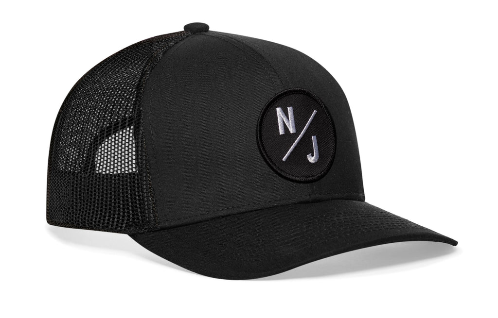 New Jersey Trucker Hat — Black NJ X Snapback Haka Hat