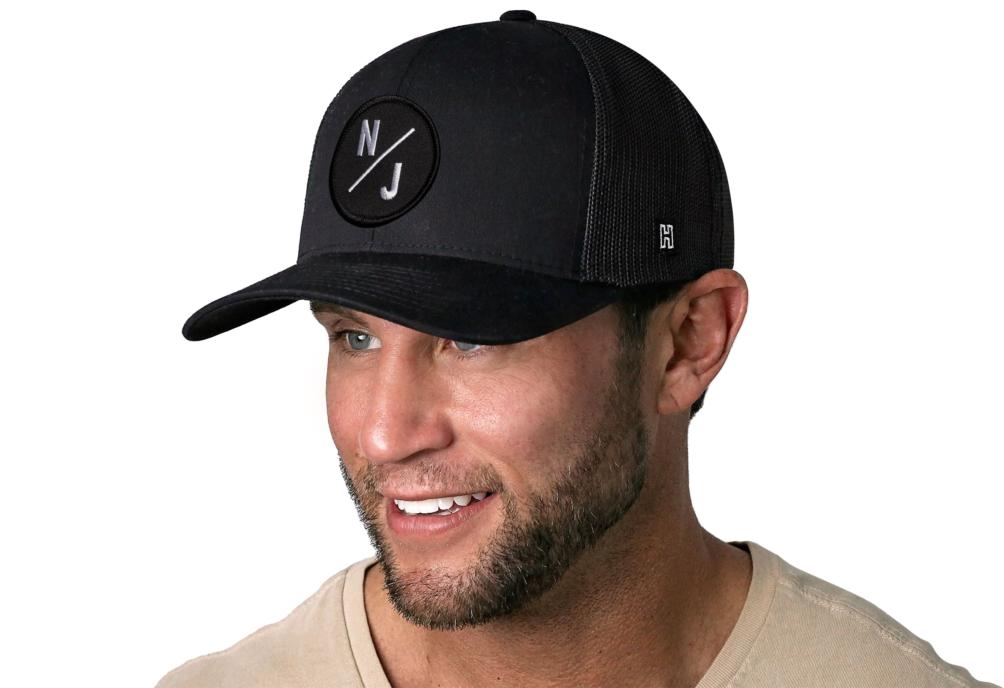 New Jersey Trucker Hat — Black NJ X Snapback Haka Hat