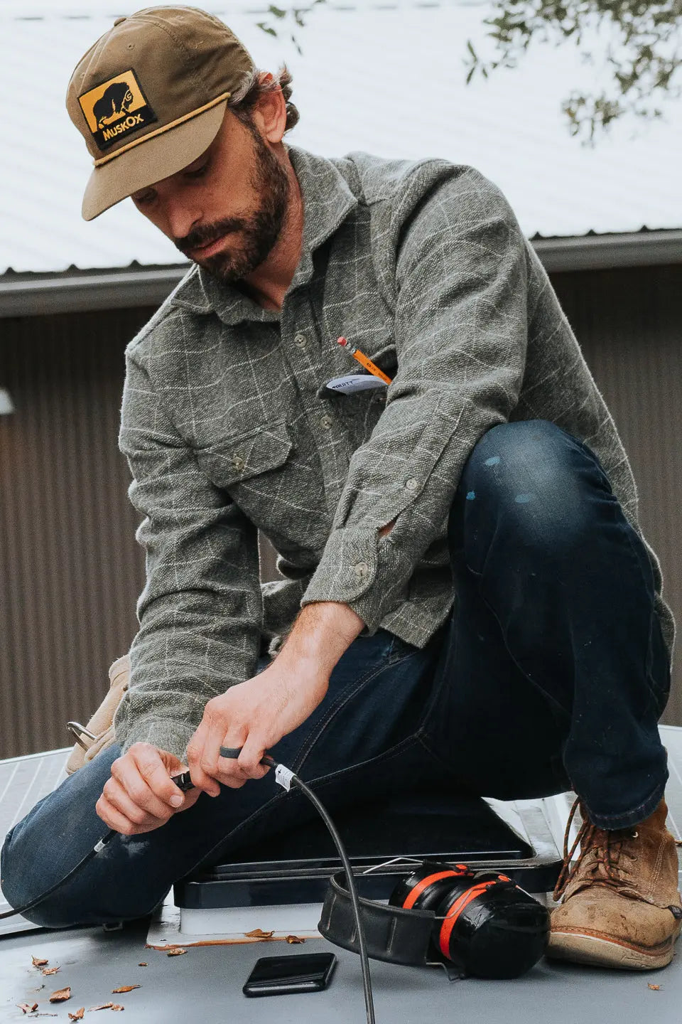 Grand Flannel, Moss Green MuskOx Flannels