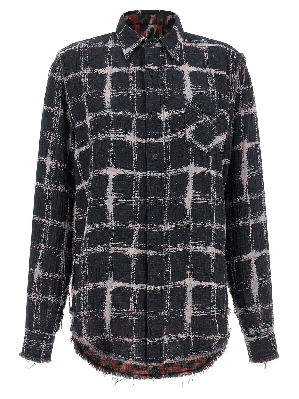 R13 R13 Fringed Hem Reversible Shirt R13