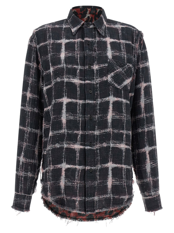 R13 R13 Fringed Hem Reversible Shirt R13