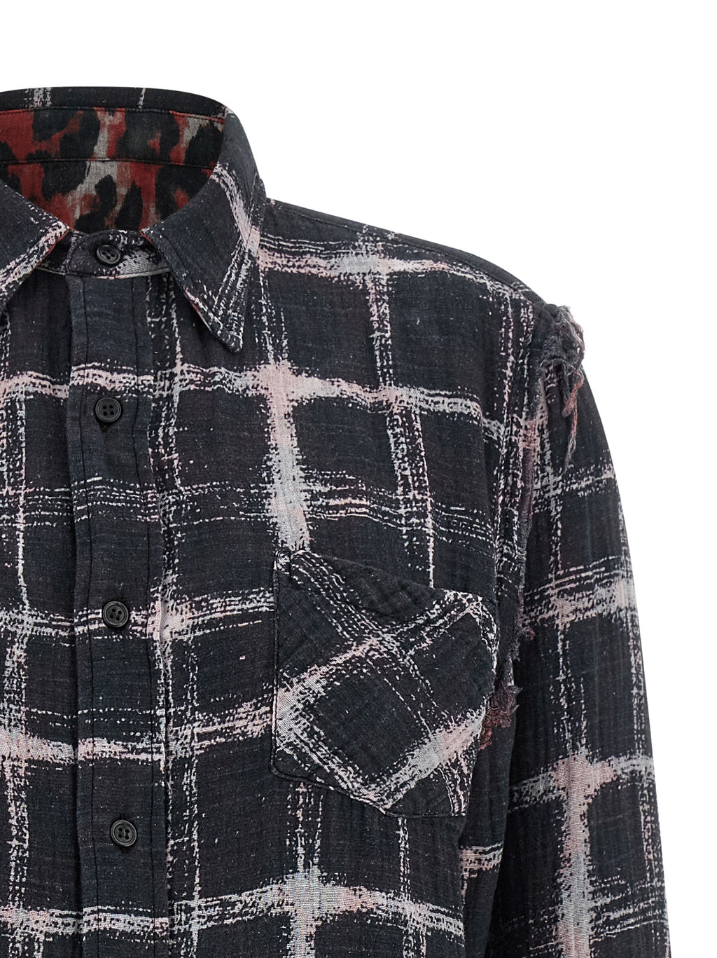 R13 R13 Fringed Hem Reversible Shirt R13