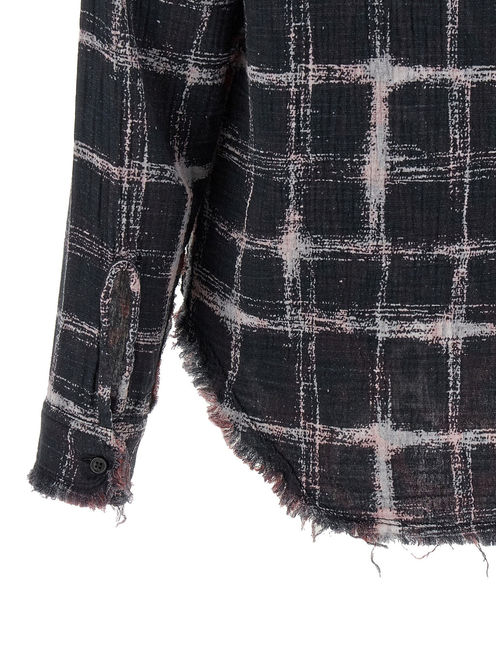R13 R13 Fringed Hem Reversible Shirt R13