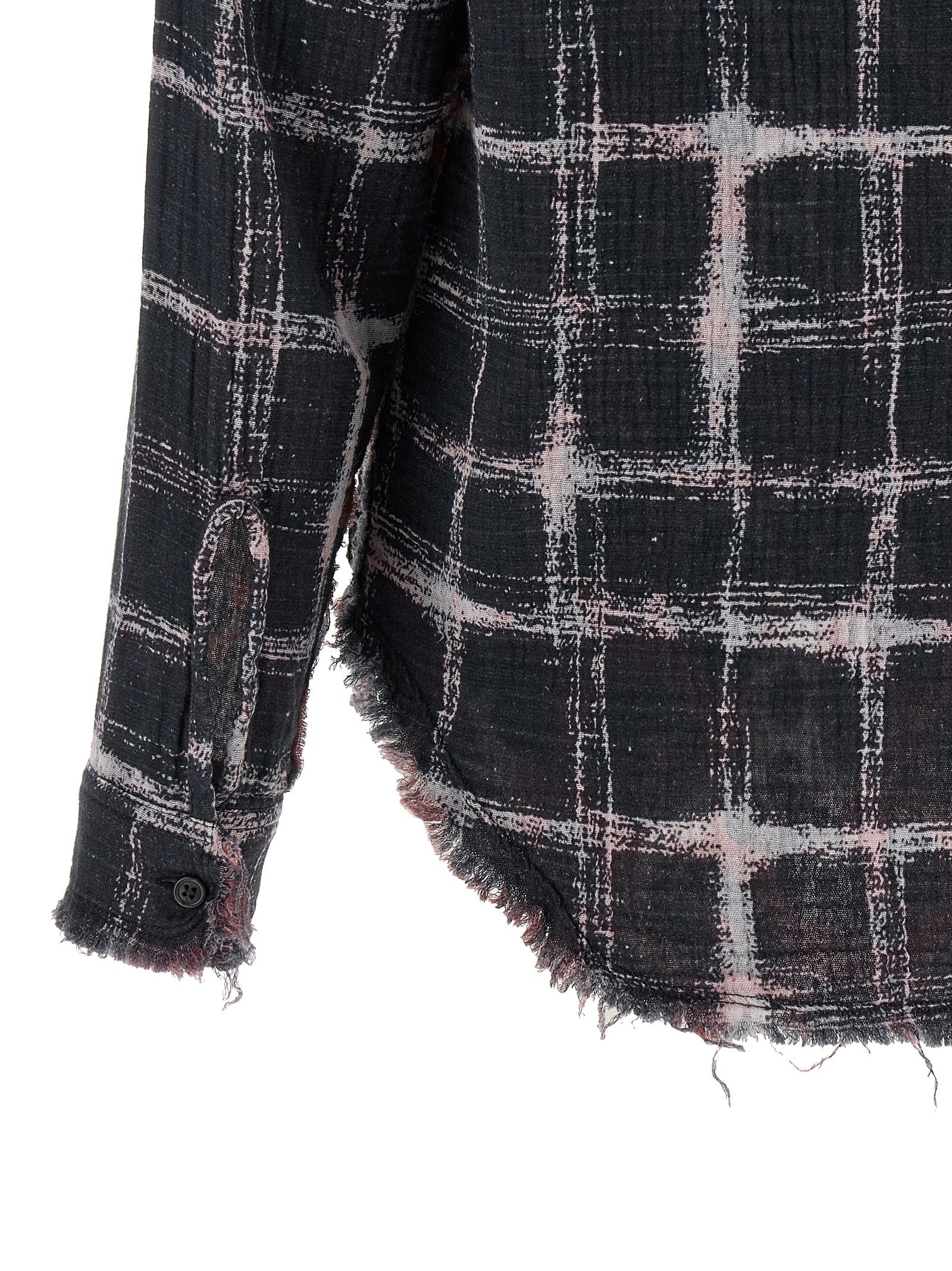 R13 R13 Fringed Hem Reversible Shirt R13