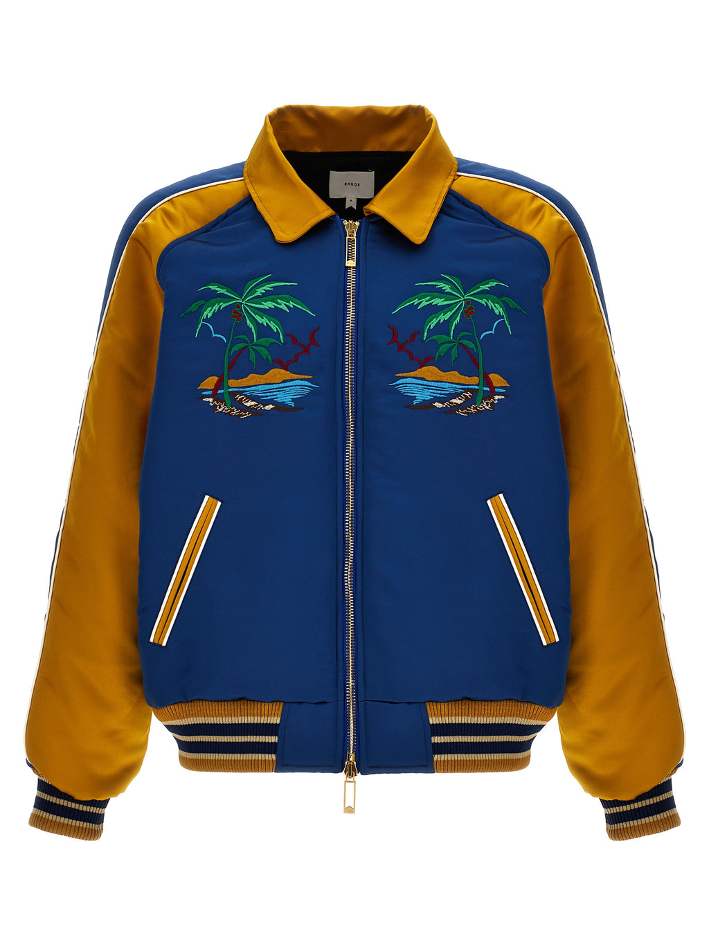 Rhude Rhude Palm Eagles Souvenir Bomber Jacket Rhude