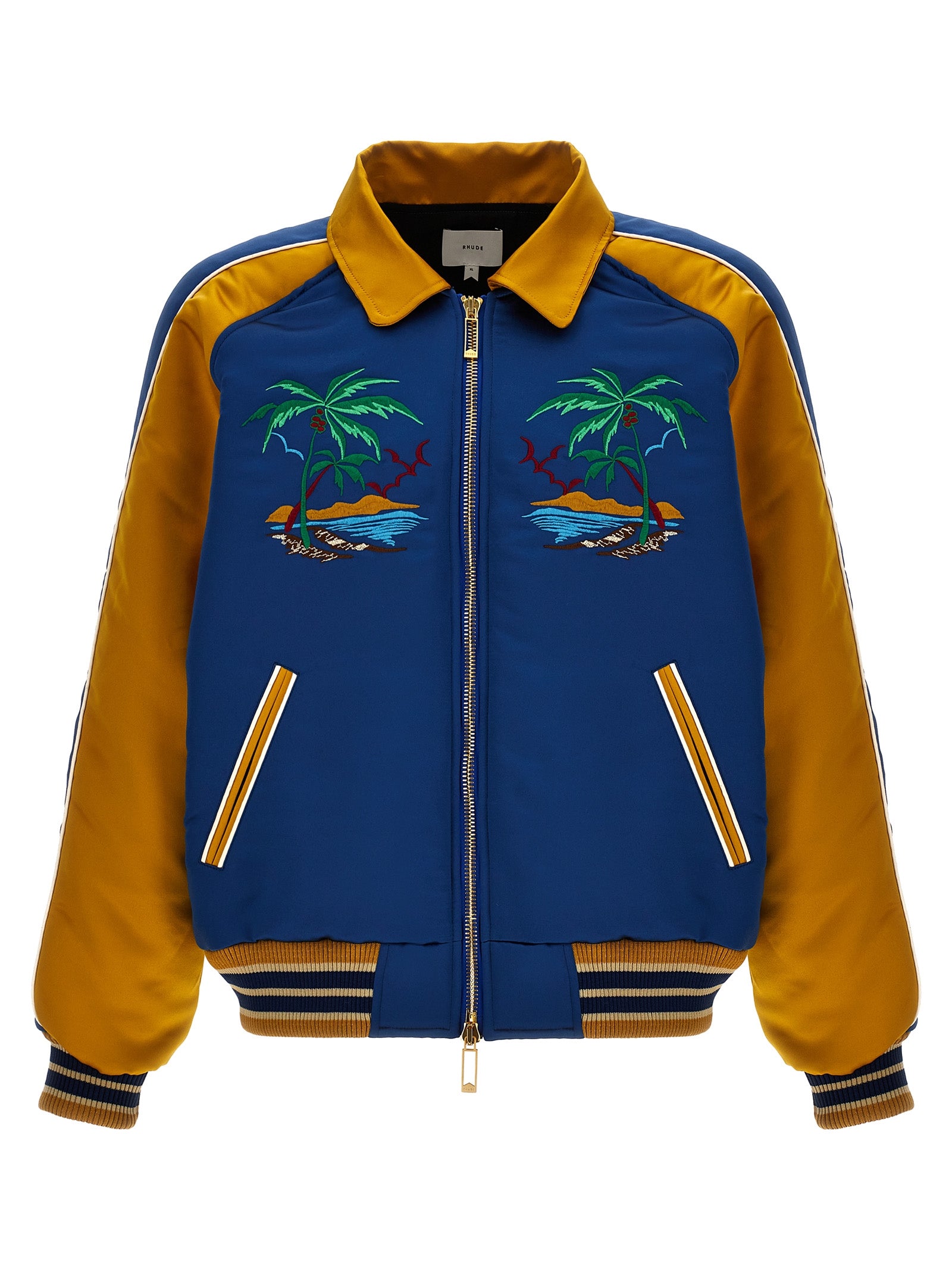 Rhude Rhude Palm Eagles Souvenir Bomber Jacket Rhude