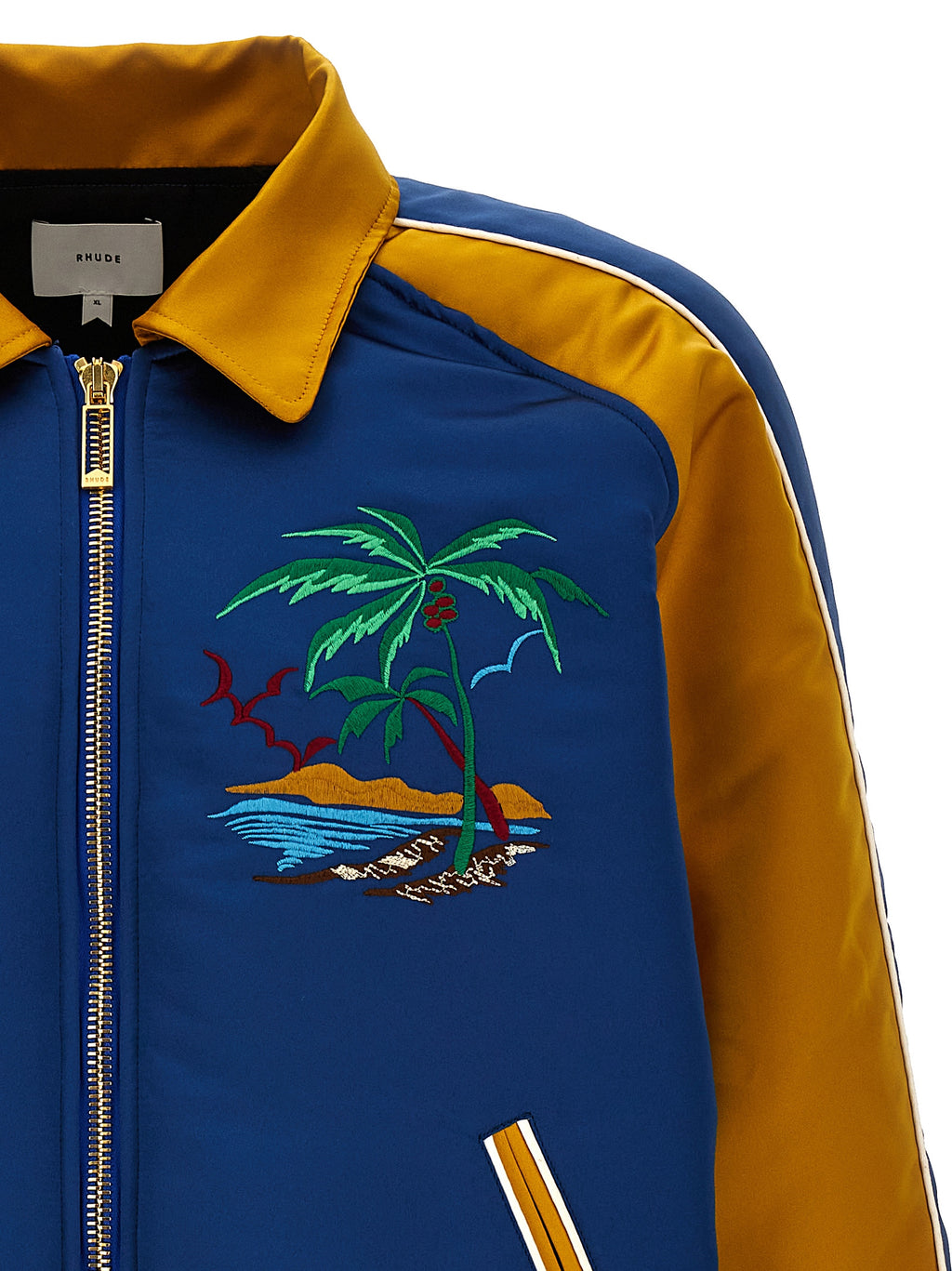 Rhude Rhude Palm Eagles Souvenir Bomber Jacket Rhude