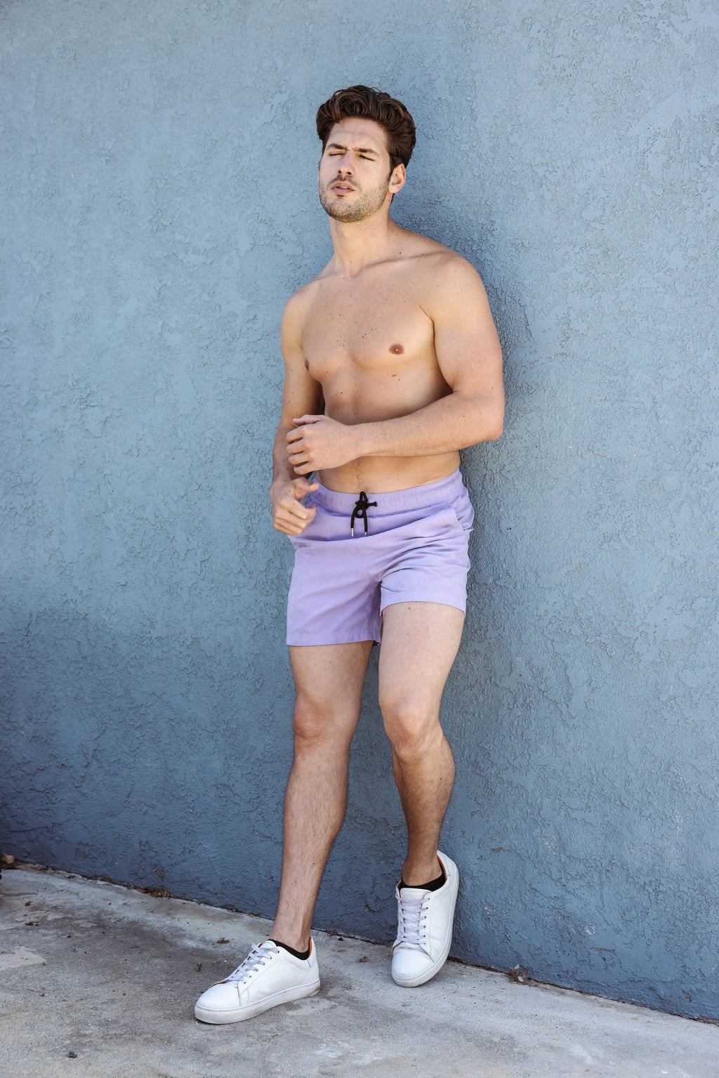 Periwinkle Swim Shorts RomperJack