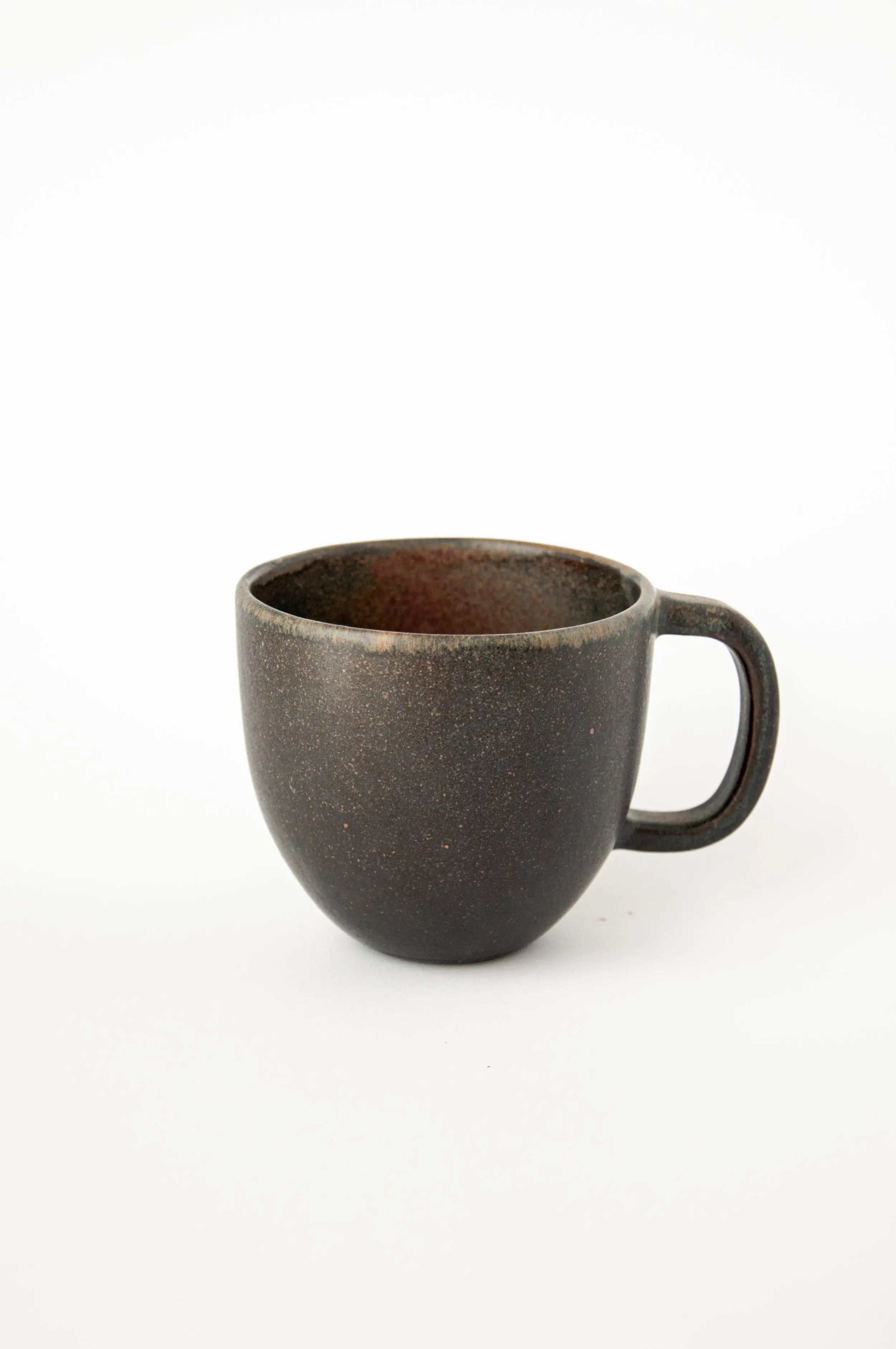 Rust Stoneware Coffee Mug CREATING COMFORT