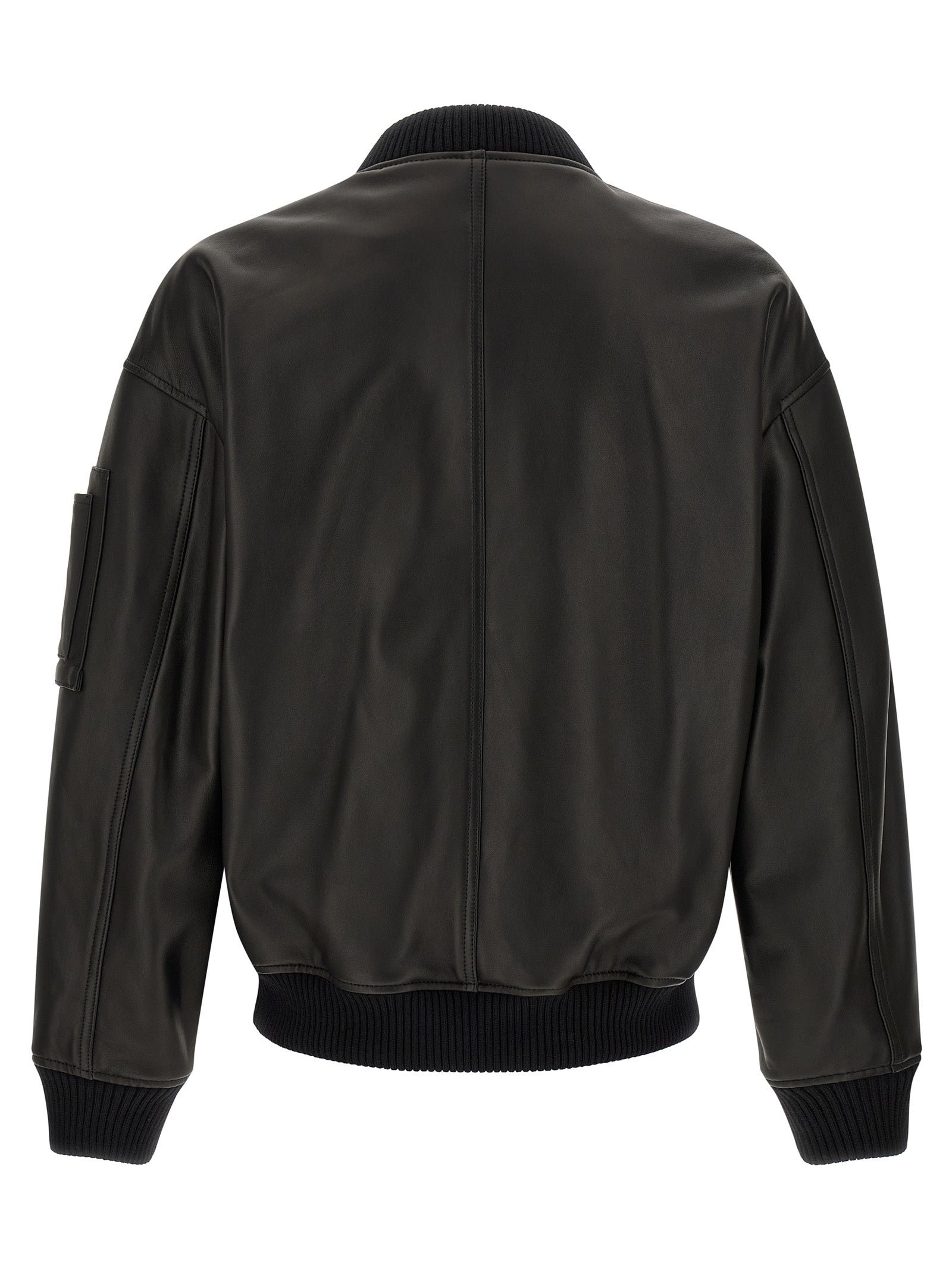 Dsquared2 Leather Bomber Jacket Dsquared2