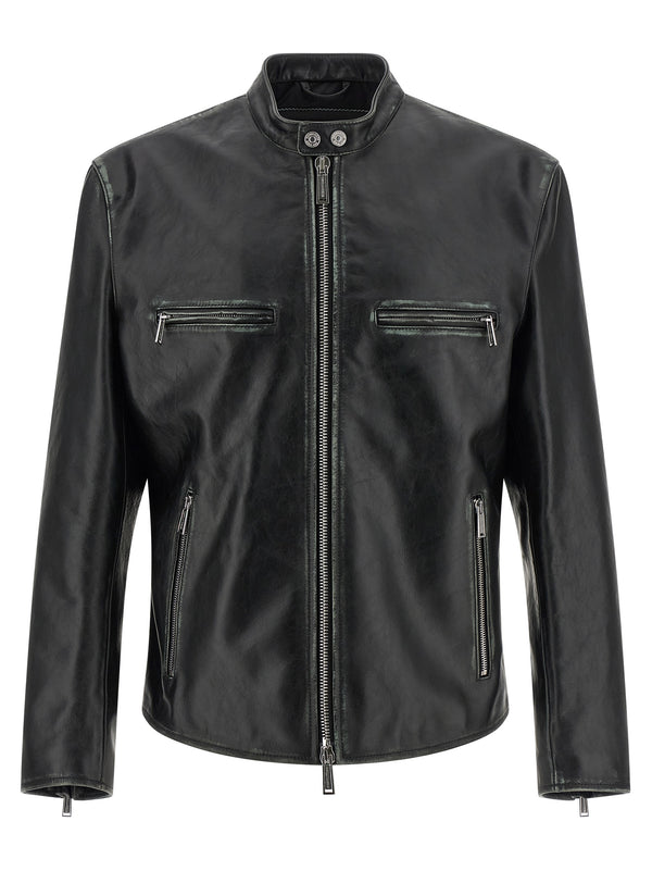 Dsquared2 Bad Boy Leather Biker Jacket