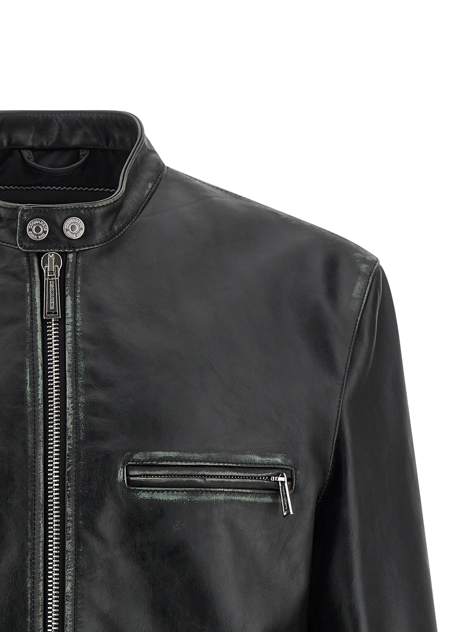 Dsquared2 Bad Boy Leather Biker Jacket Dsquared2