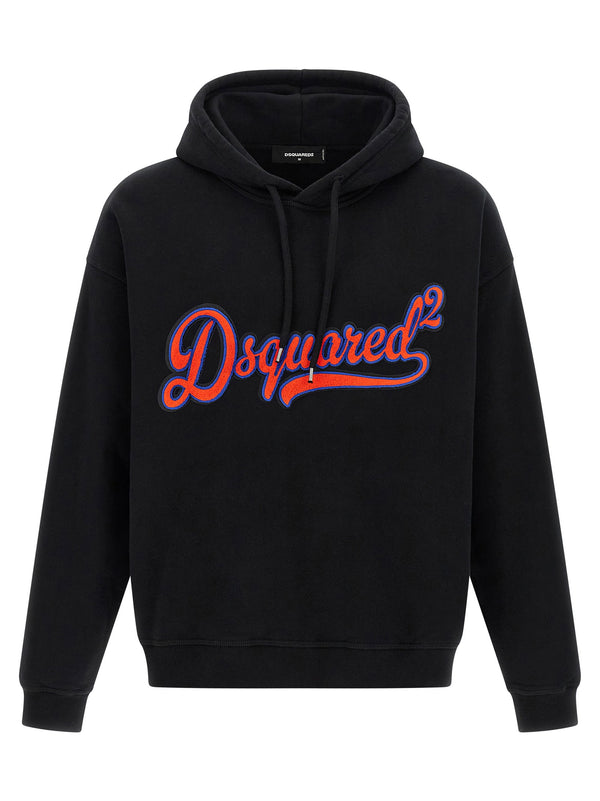 Dsquared2 Sponge Patch Hoodie — Fleece Logo Dsquared2