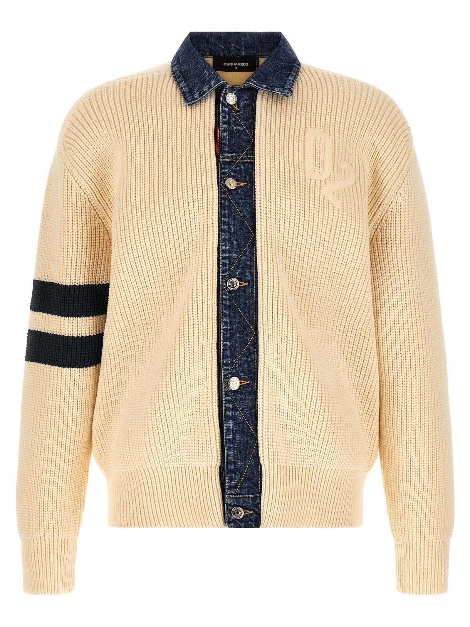 Dsquared2 Dsquared2 Denim Mix D2 Cardigan Dsquared2