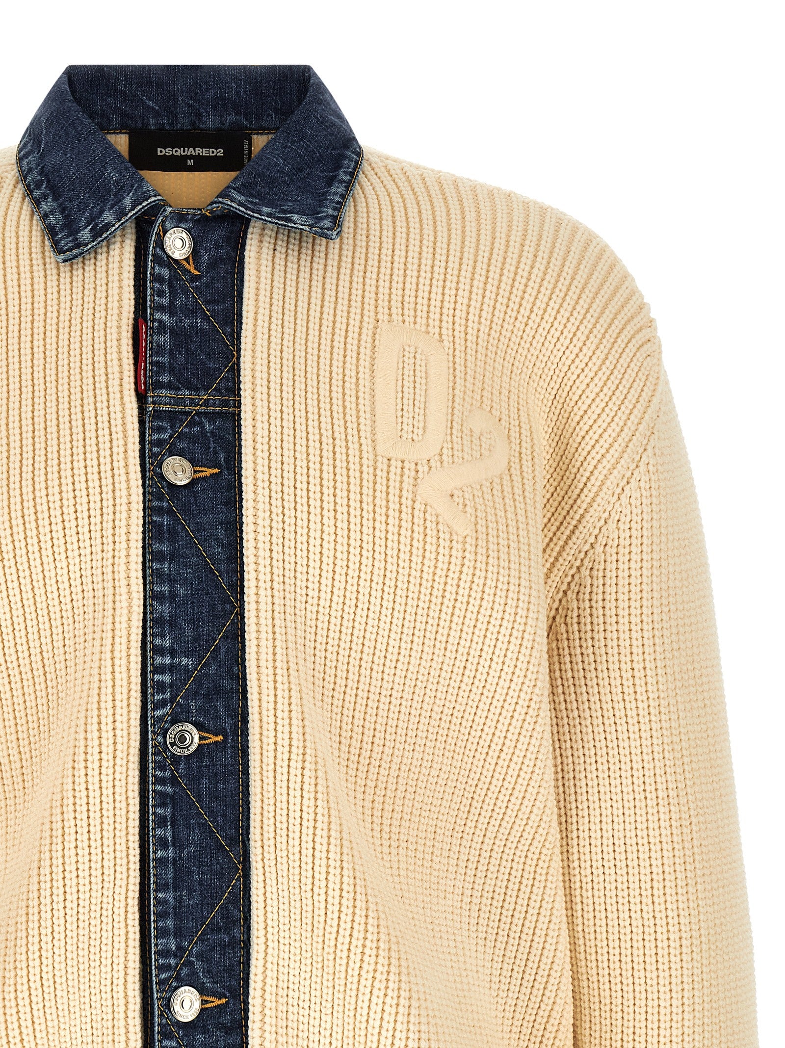 Dsquared2 Dsquared2 Denim Mix D2 Cardigan Dsquared2