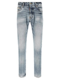 Dsquared2 Teddy slim fit stonewashed denim jeans front view