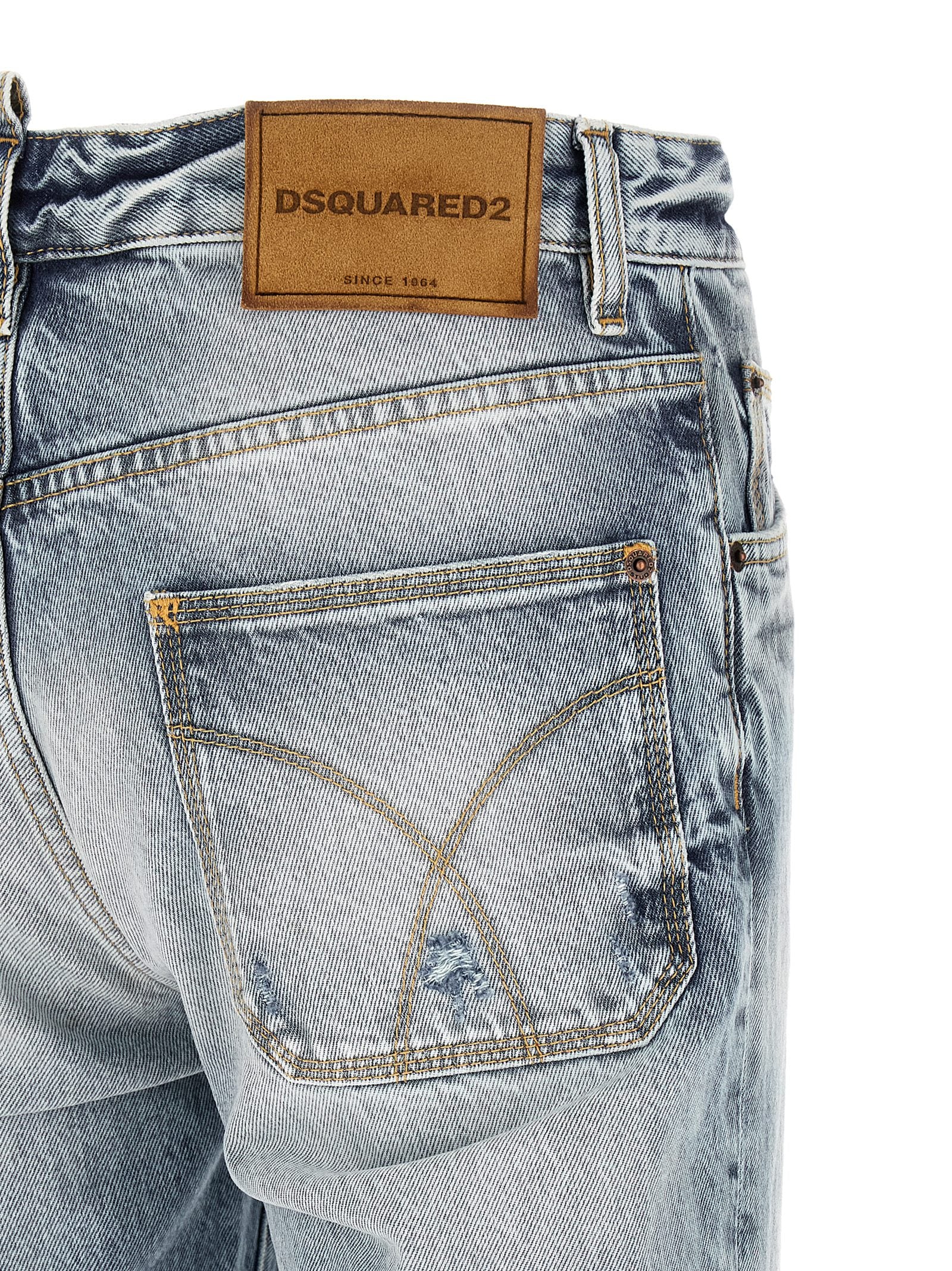 Dsquared2 Teddy jeans five pocket and button fly detail