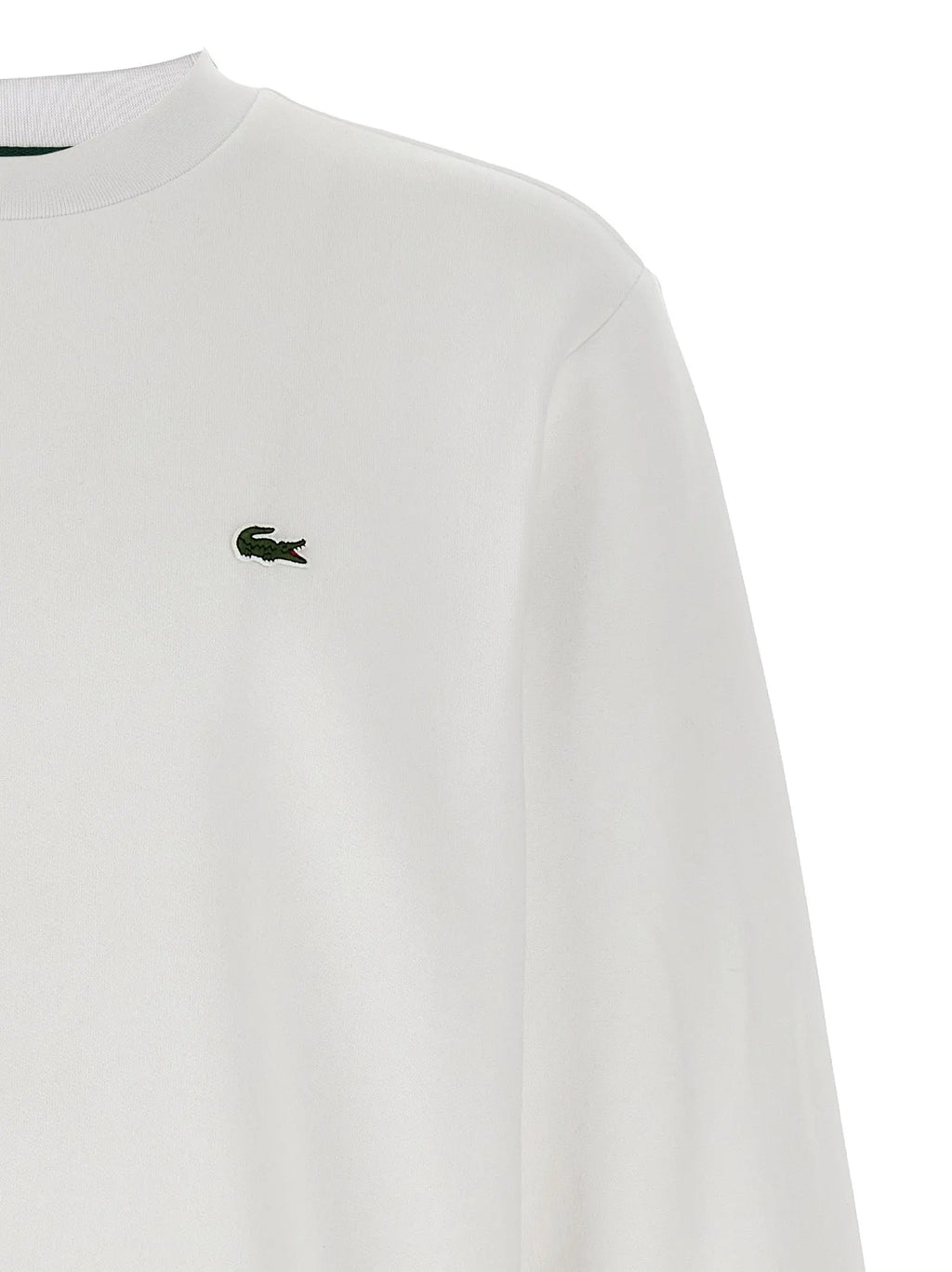 Lacoste Logo Patch Sweatshirt – Classic Crew Lacoste