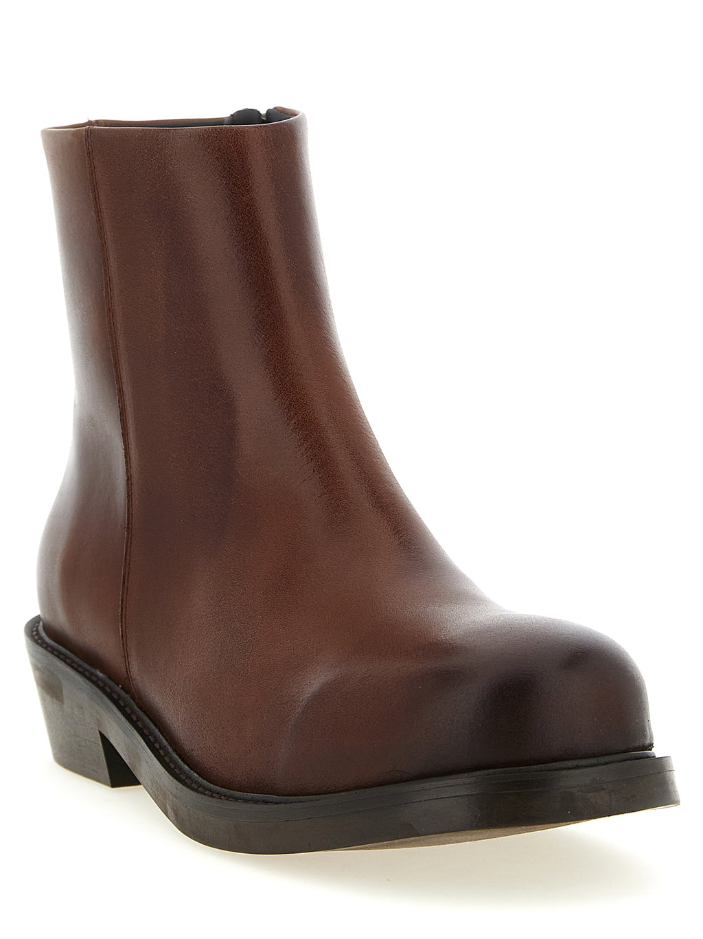Séfr Lerato Ankle Boots — Brown Craquelé Séfr