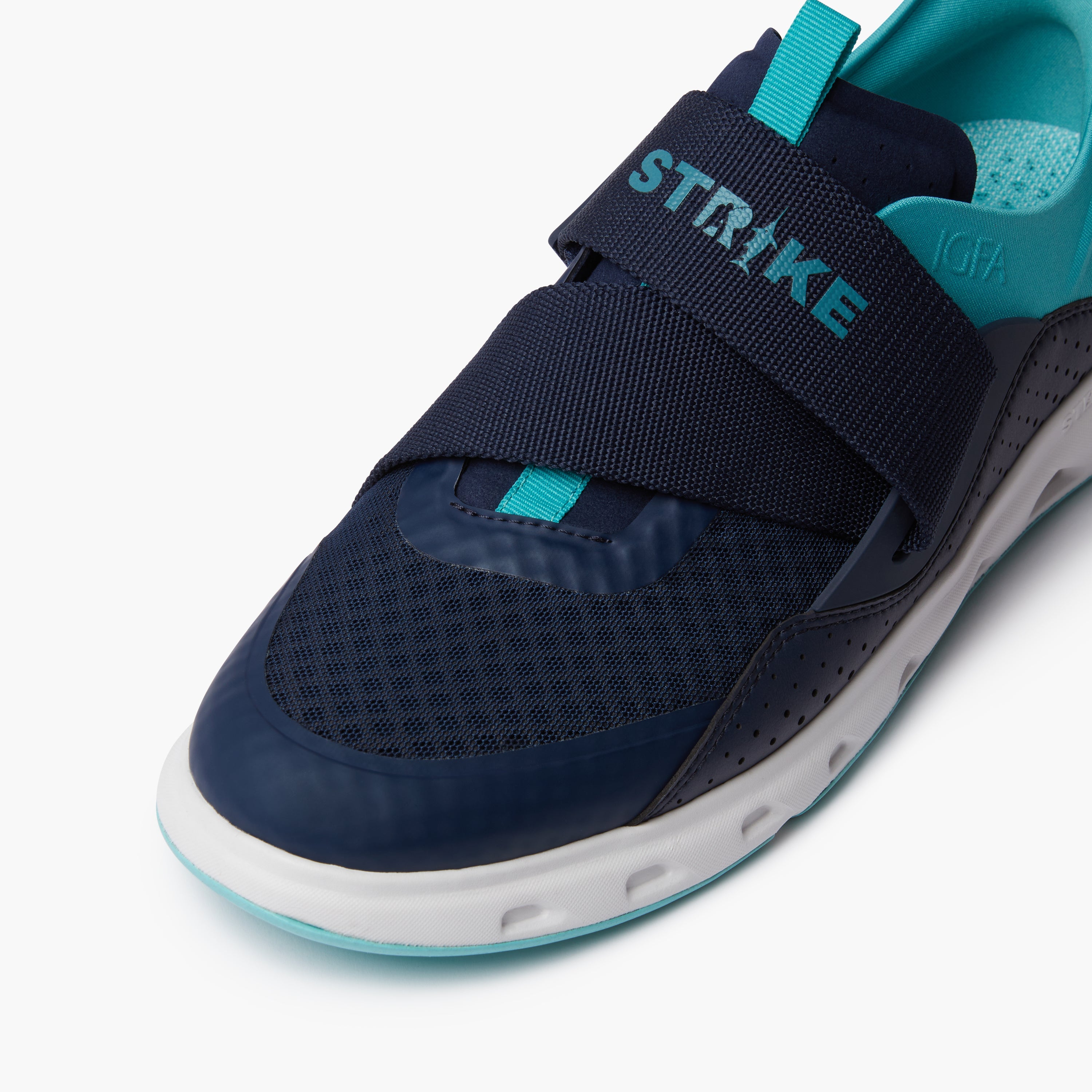 STRIKE Silvertip strap sneaker heel