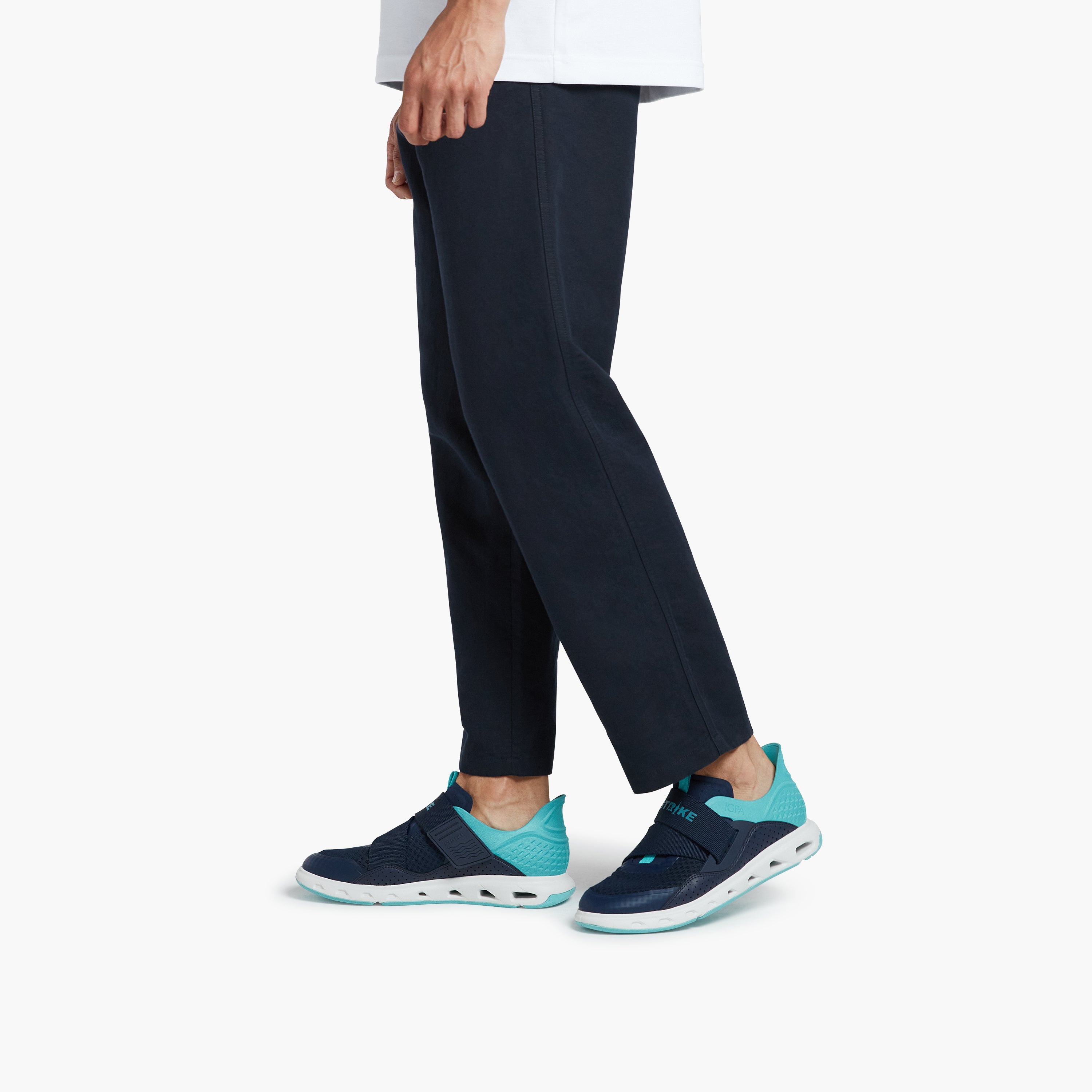 STRIKE Silvertip strap sneaker adjustable strap detail