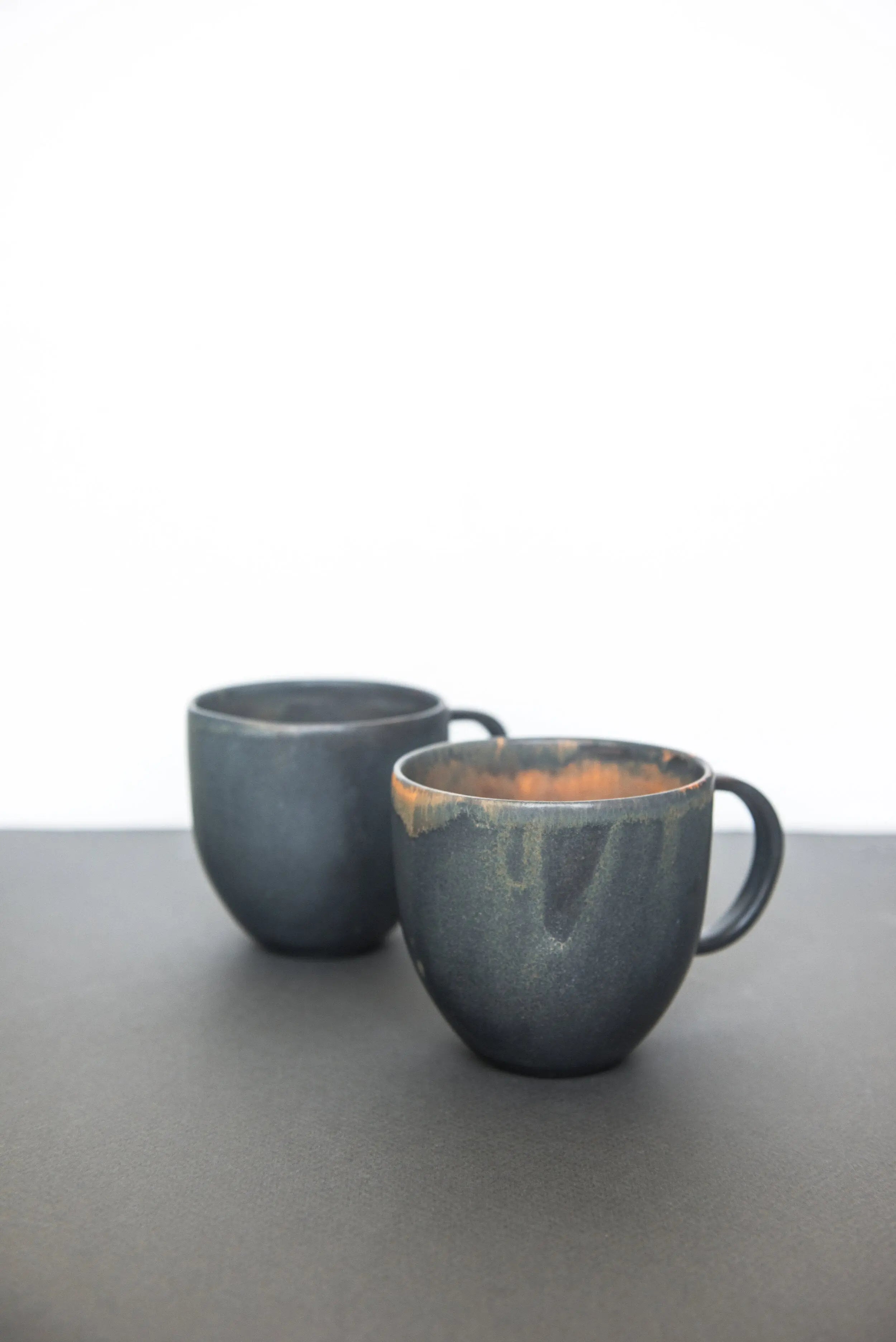 Rust Stoneware Coffee Mug CREATING COMFORT
