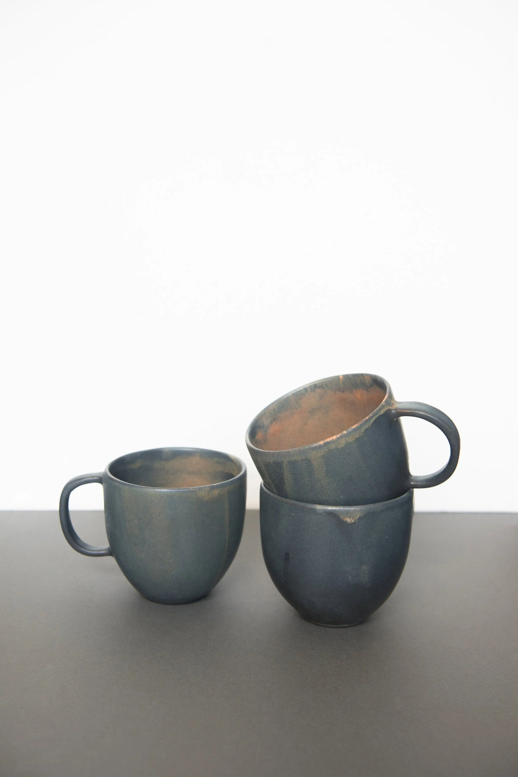 Rust Stoneware Coffee Mug CREATING COMFORT