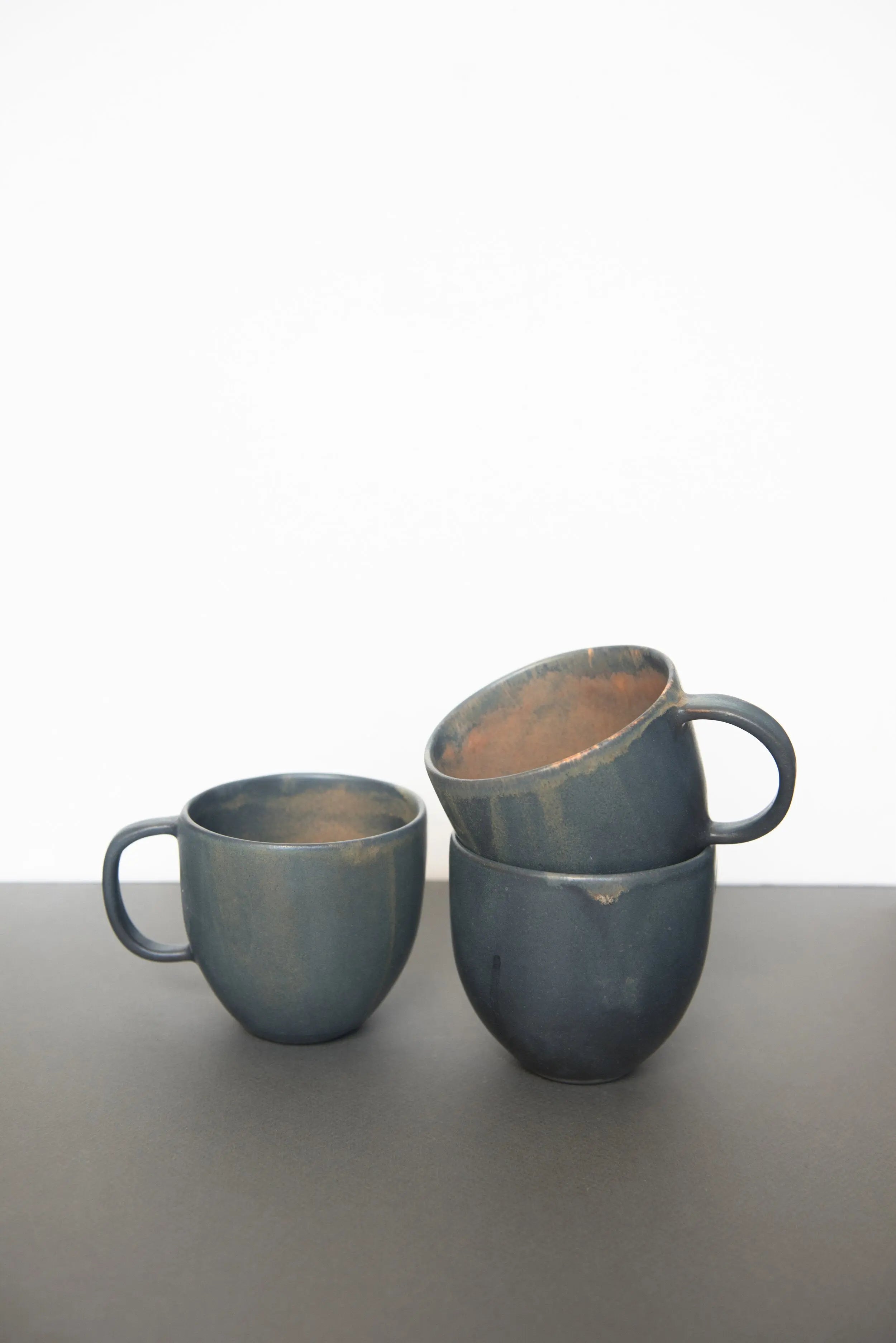 Rust Stoneware Coffee Mug CREATING COMFORT