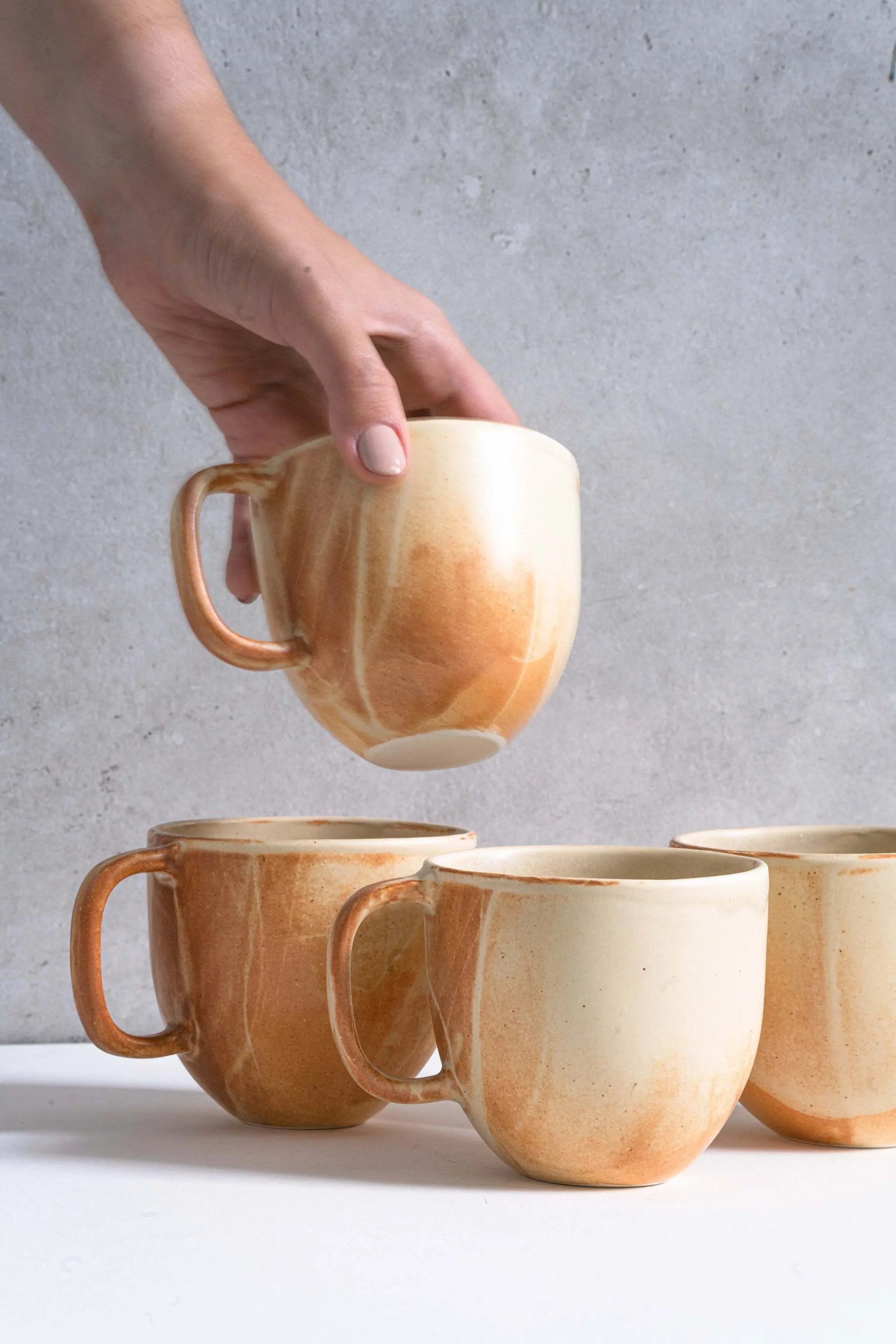 Stoneware Beige Coffee Mug CREATING COMFORT