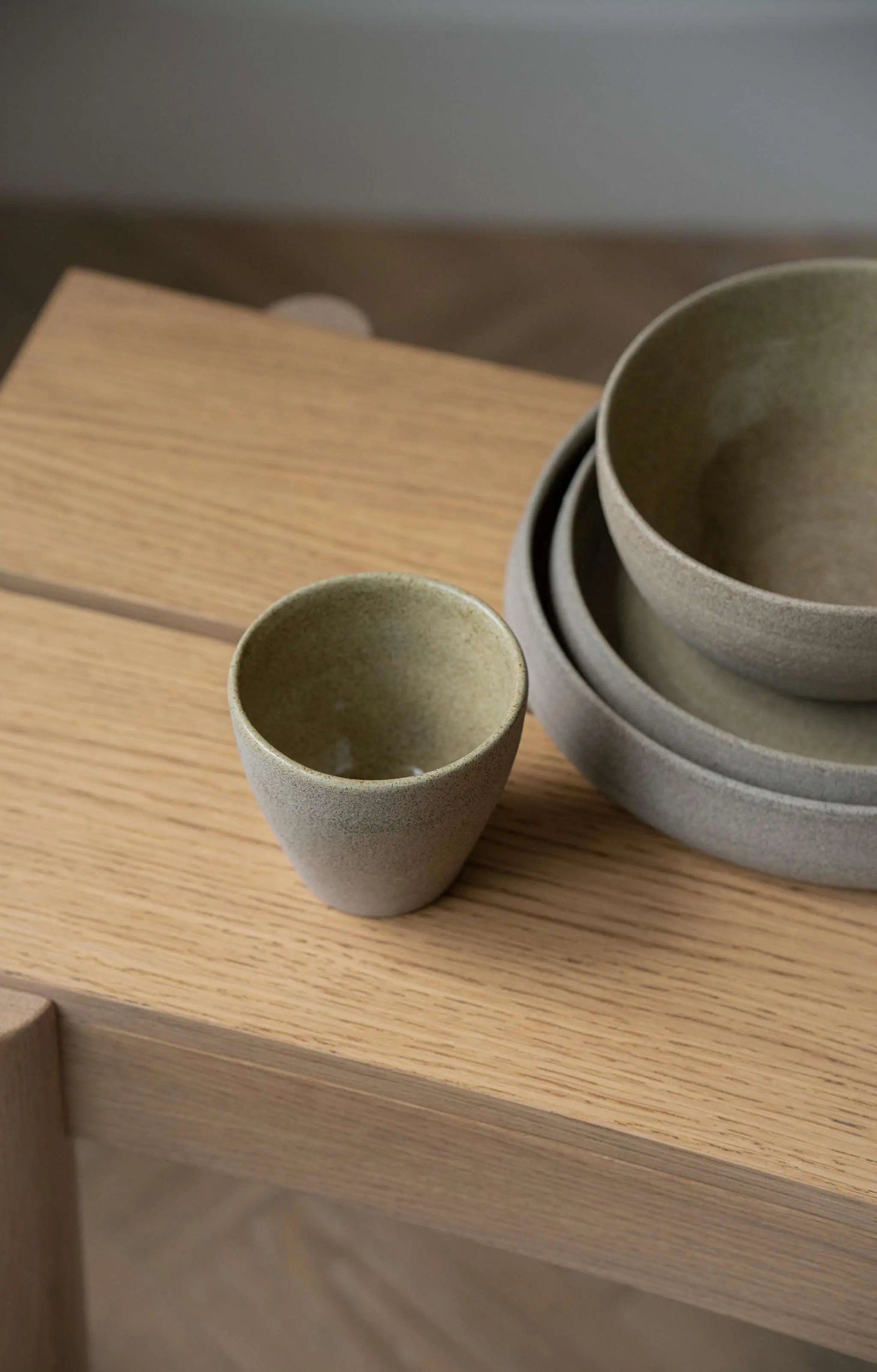 Stoneware Coffee Mug Concrete CREATING COMFORT
