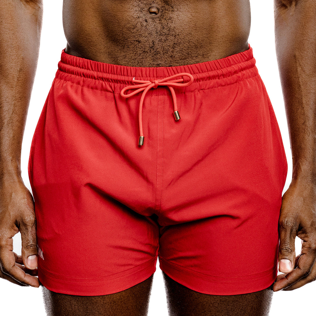 Red Swim Gym Short THK