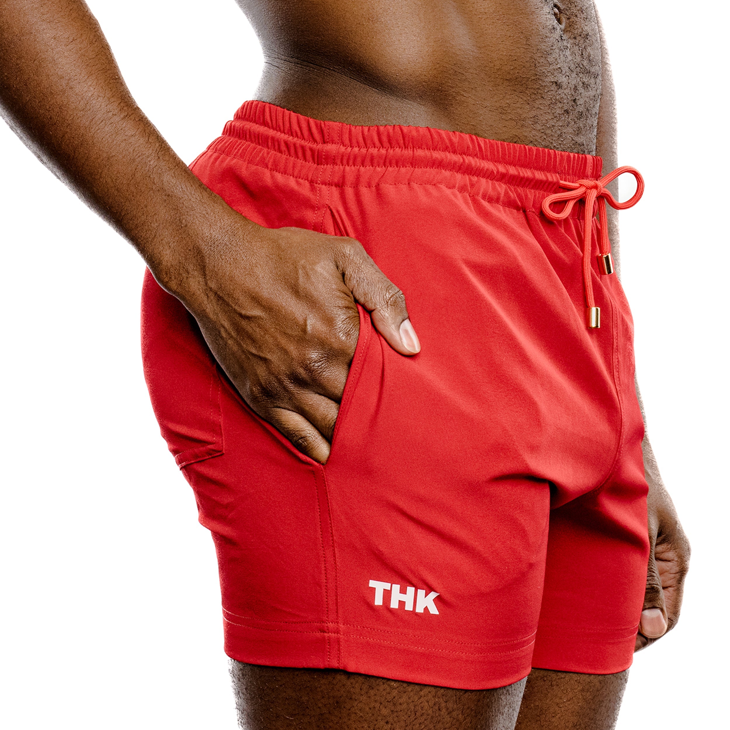 Red Swim Gym Short THK