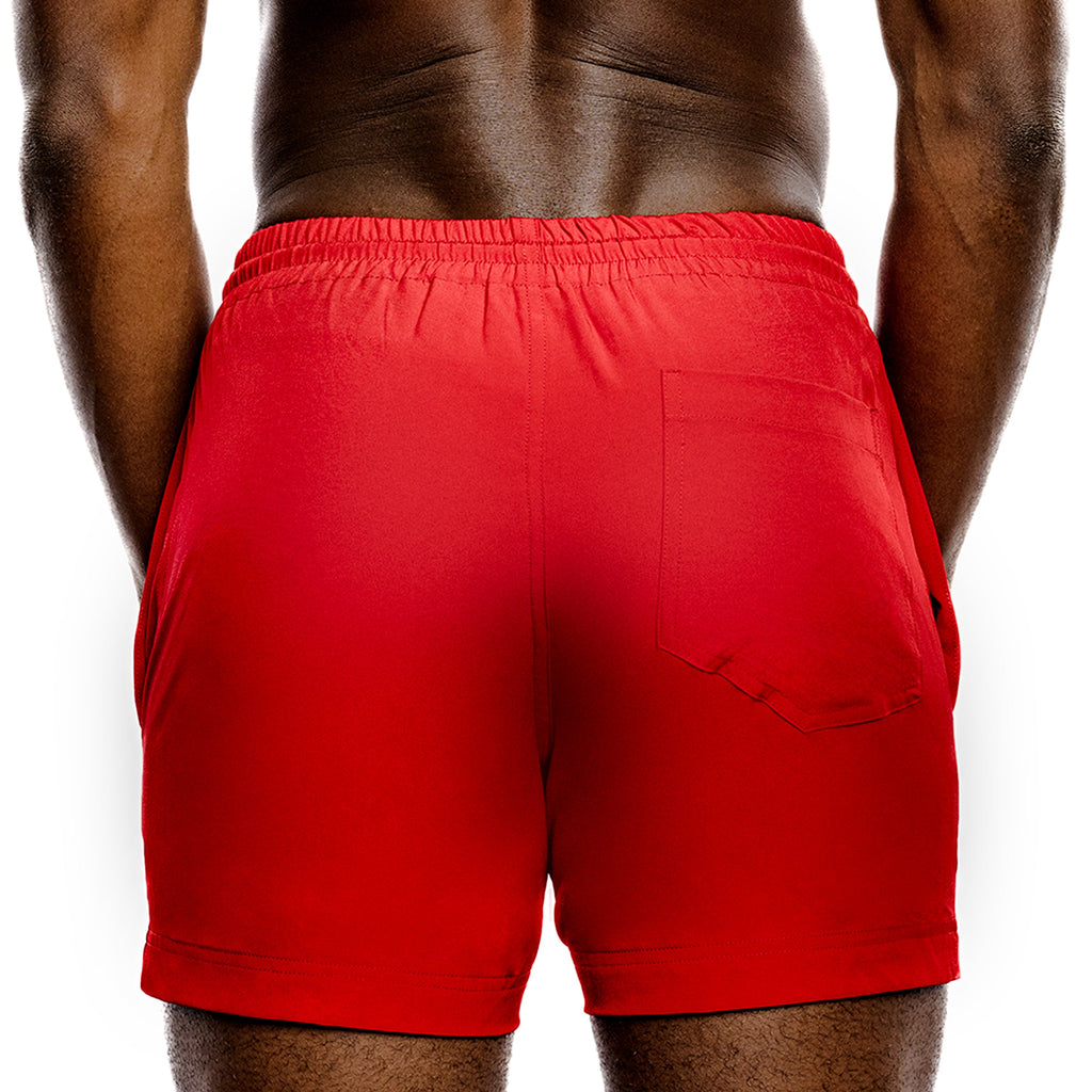 Red Swim Gym Short THK