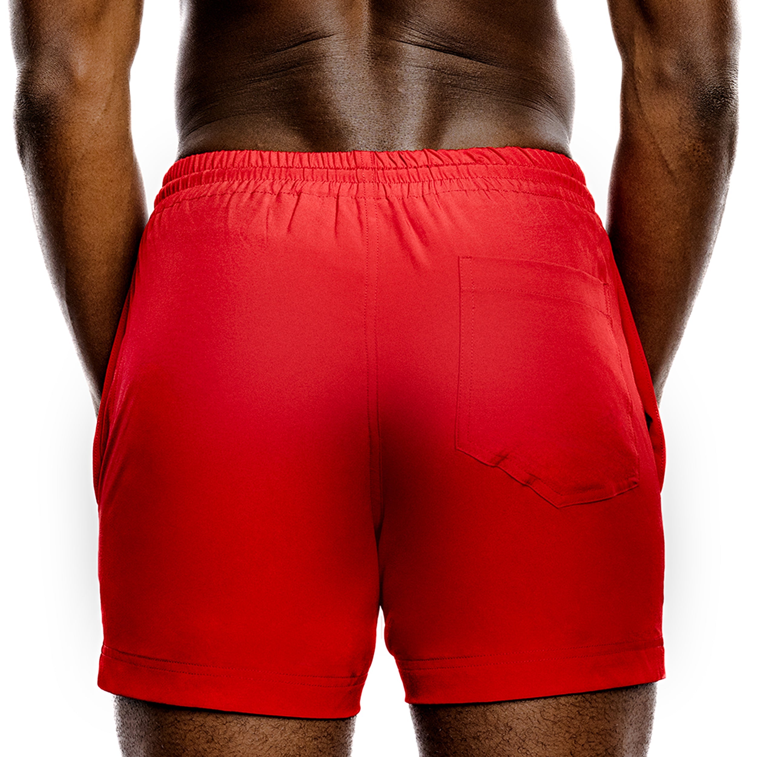 Red Swim Gym Short THK