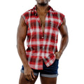 THK Lumberjack Cut-Off — Fire Plaid THK