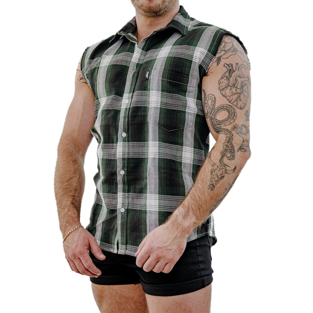 THK Lumberjack Cut-Off — Forest Plaid THK
