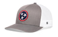 Tennessee Flag Trucker Hat — Gray-White TN Snapback Haka Hat
